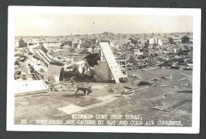Ca 1922 RPPC* Disaster Tornadoes Caused By Hot & Cold Air Currents See Info