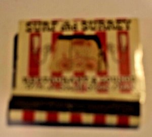 Surf and Surrey Chicago Illinois Feature Matchbook
