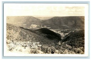 c1940's Devil's Saddle New Creek Mt. New Creek West Virginia RPPC Photo Postcard