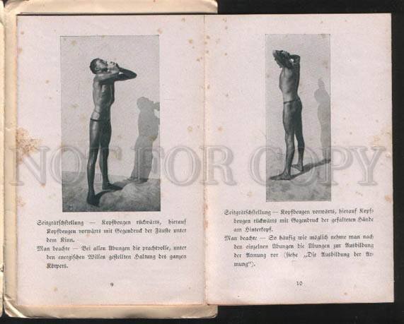 060359 GERMAN Semi-NUDE Athletes & gymnasts Vintage set 3