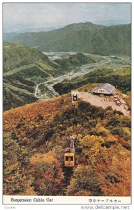 Aerial View, Suspension Cable Car, JAPAN, 1900-1910s