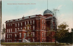 Normal School Peterborough Ontario ON c1917 Postcard H37