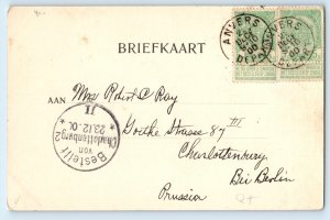 Hamont-Achel Limont Belgium Postcard Multiview Pensionnat 1900 Antique