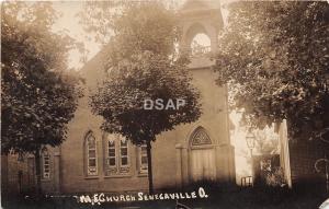 C54/ Senecaville Ohio Postcard Real Photo RPPC 1910 M.E. Church Building