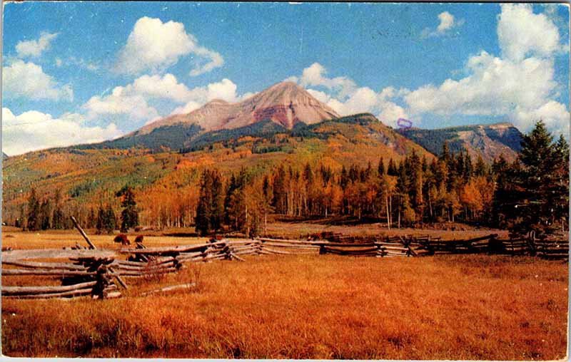 Postcard MOUNTAIN SCENE Between Durango & Silverton Colorado CO AO3348