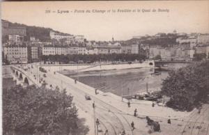 France Lyon Ponts du Change et la Feuille et ke Quai de Bondy