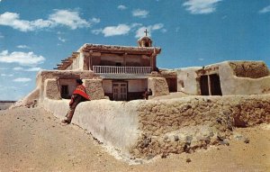 Santa Ana Pueblo Indian Church Albuquerque, NM Native Americana Vintage Postcard