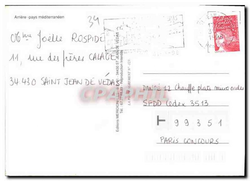 Modern Postcard Hinterland Mediterraneen