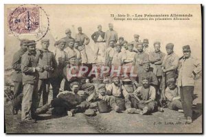 Old Postcard Militaria German Prisoners cooks Group of German prisoners Morocco