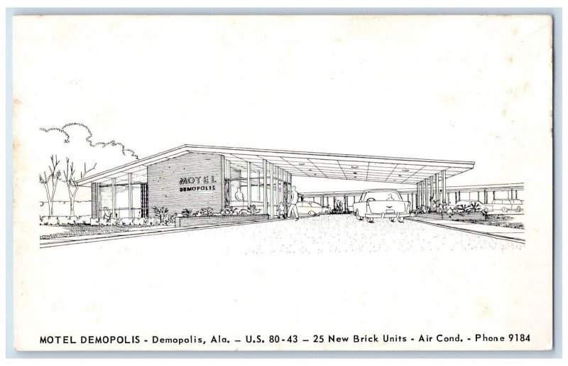 1961 Motel Demopolis Cars Demopolis Alabama AL , Concept Drawing Sketch