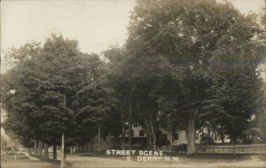 East Derry NH Street Scene c1910 Real Photo Postcard