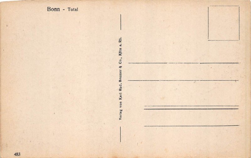 B073 Germany Bonn Total view vintage postcard