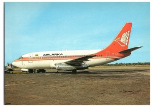 Air Lanka Boeing 737-2L9 Airplane Postcard