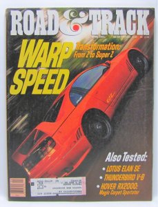 Road & Track April 1991 Vintage Magazine Warp Speed Transformation Z to Super Z 
