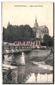 Postcard Neufchateau Old Saint Nicolas Church