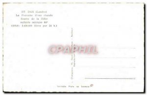 Modern Postcard Dax La Fontaine d & # 39eau Hot Source of Nehe