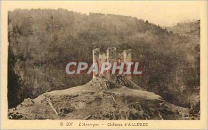 Old Postcard Auvergne Chateau of Alleuze