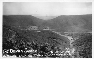 Devils Saddle real photo - Cumberland, Maryland MD  