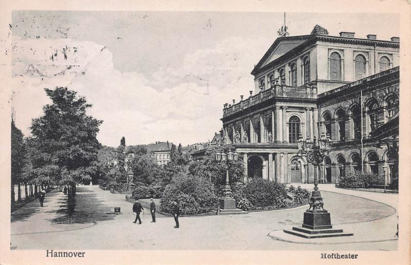 Hoftheater, Hannover, Germany, 1913 Postcard, Used