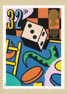 Snakes & Ladders Board Game Toys Dice Limited Edition Postcard