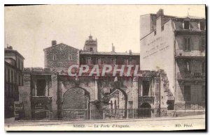 Postcard Old Nimes La Porte Auguste