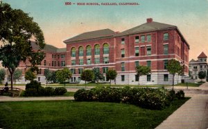 Oakland, California -  The Oakland High School - c1908