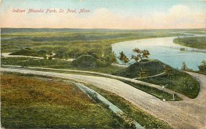 c1910 Postcard; Indian Mounds Park, St. Paul MN Native American Earthworks