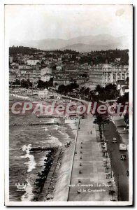 Postcard Old Cannes Beach and La Croisette