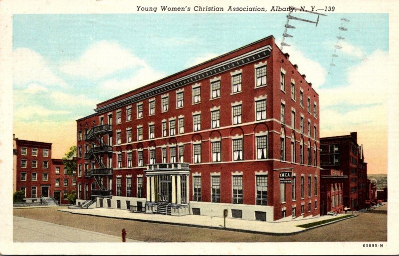 New York Albany Y W C A Building 1951 Curteich