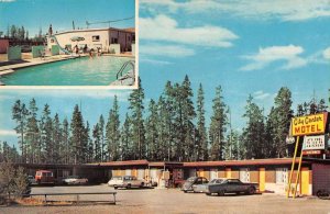 West Yellowstone Montana City Center Motel Swimming Pool Postcard AA40813