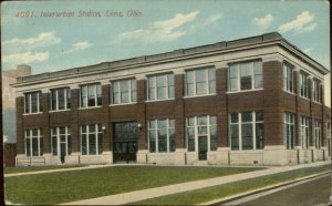 Lima OH Interurban Trolley Station c1910 Postcard