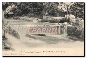 Old Postcard Fontaine de Vaucluse The Great Fall Bass Waters