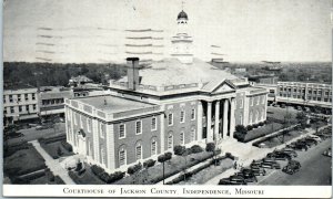 1940s Courthouse of Jackson County Independence MO Postcard