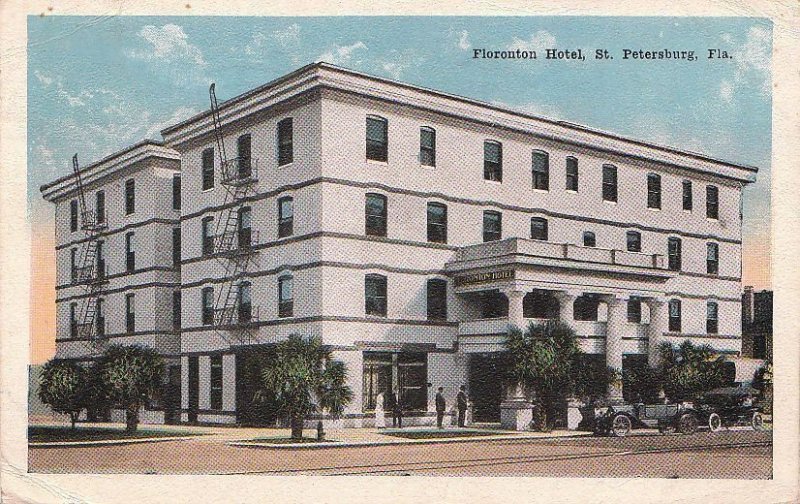 Postcard Floronton Hotel St Petersburg FL