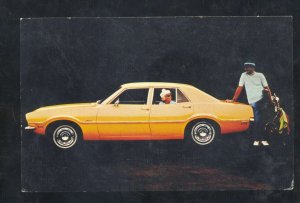 19721 FORD MAVERICK SEDAN VINTAGE CAR DEALER ADVERTISING POSTCARD