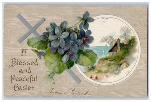 Baltimore Maryland MD Postcard Easter Holy Cross Flowers Winsch Back Embossed