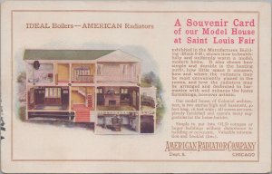 Advertising Postcard American Radiator Co Chicago IL Ideal Boilers