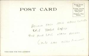 Why Are Women So Wicked - Devil Squished Letter Puzzle Dederick Bros c1905