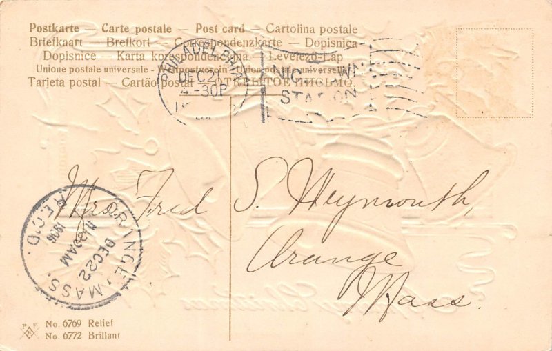 PFB Published, A Merry Christmas, Bells & Holly, AA373-30