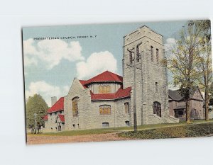 Postcard Presbyterian Church, Perry, New York