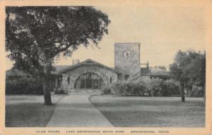 Brownwood Texas State Park Club House Antique Postcard K42578