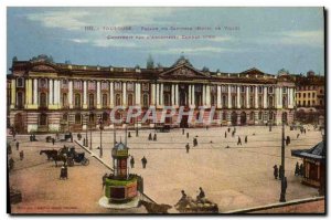 Old Postcard From Toulouse Facade Capitile L & # 39Hotel Town