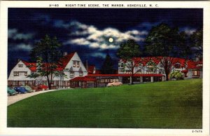 Postcard HOTEL SCENE Asheville North Carolina NC AM1558