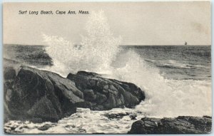 M-27968 Surf Long Beach Cape Ann Massachusetts