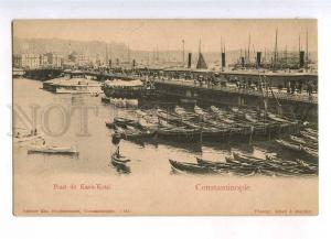 233059 TURKEY CONSTANTINOPLE Kara-Keuy bridge Vintage postcard
