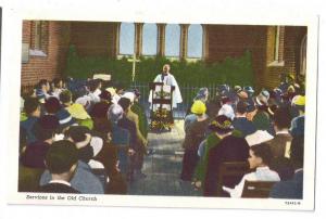 Williamsburg VA Old Church Rev Goodwin Virginia Postcard