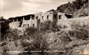 Real Photo Postcard Greetings from Colossal Cave in Vail, Arizona