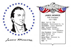 James Monroe Fifth president 1817  1825 James Monroe Fifth president 1817  1825