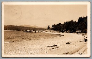 Postcard RPPC c1955 Selma BC Selma Park Beach CDS Cancel Sechelt