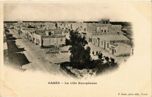 CPA AK TUNISIE GABES-La Ville Européenne (239225)